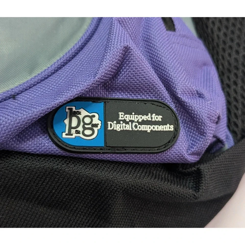 Backpack Gear BG Gear Backpack Unisex Large Purple Grey New Tech Digital Bag